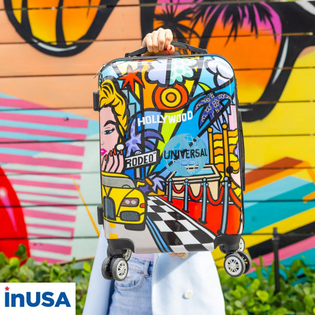 Hardside Print Luggage, by inUSA