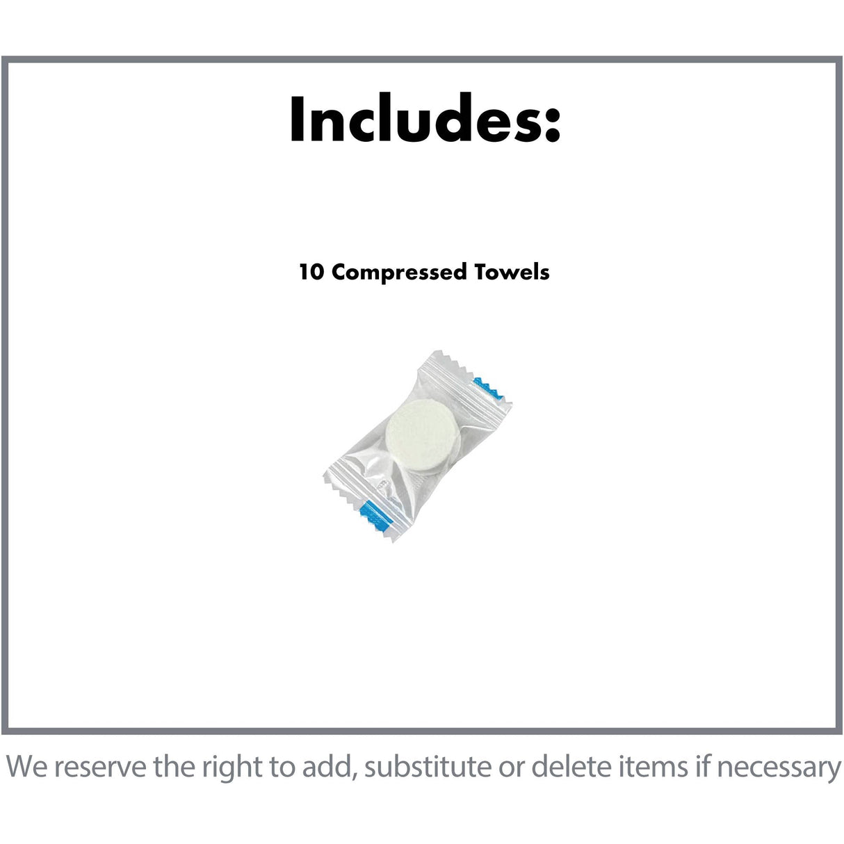 Compressed Towels - 10 Pack: Compact Convenient Towels, by Potty Packs