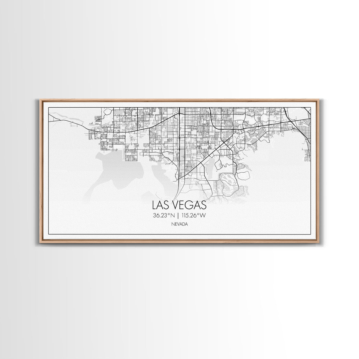 Las Vegas City Map, Nevada Map, Map Art, Modern Art, Wall Art, Canvas Art, Rustic Wall Décor, Minimalist Wall Art, Anniversary Gift, Office