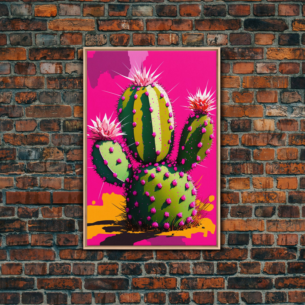 Cactus Print - Cactus Wall Art - Cactus Decor - Modern Desert Print - Southwestern Decor - Cactus Decor - Bright Wall Art - Pop Art Style