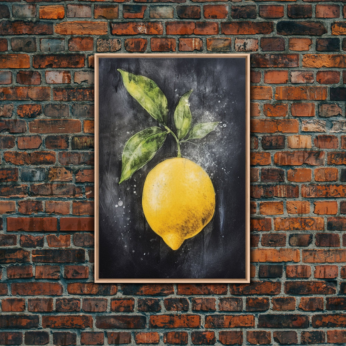 LEMON Art Canvas Print - Unframed Oil Print - Print Still Life Original - Small Still Life Painting Print- Lemon Art Print - Fruit Art