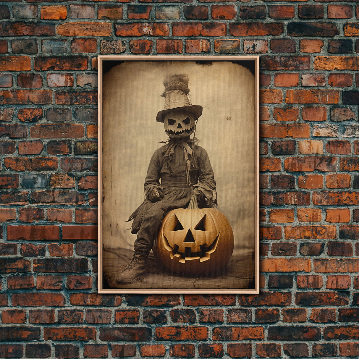 Spooky Decor, Halloween Wall Art, Horror Art Print, Dark Art, Canvas Wall Print, Wall Art, Vertical Print, Room Decor, Home Wall Decor,