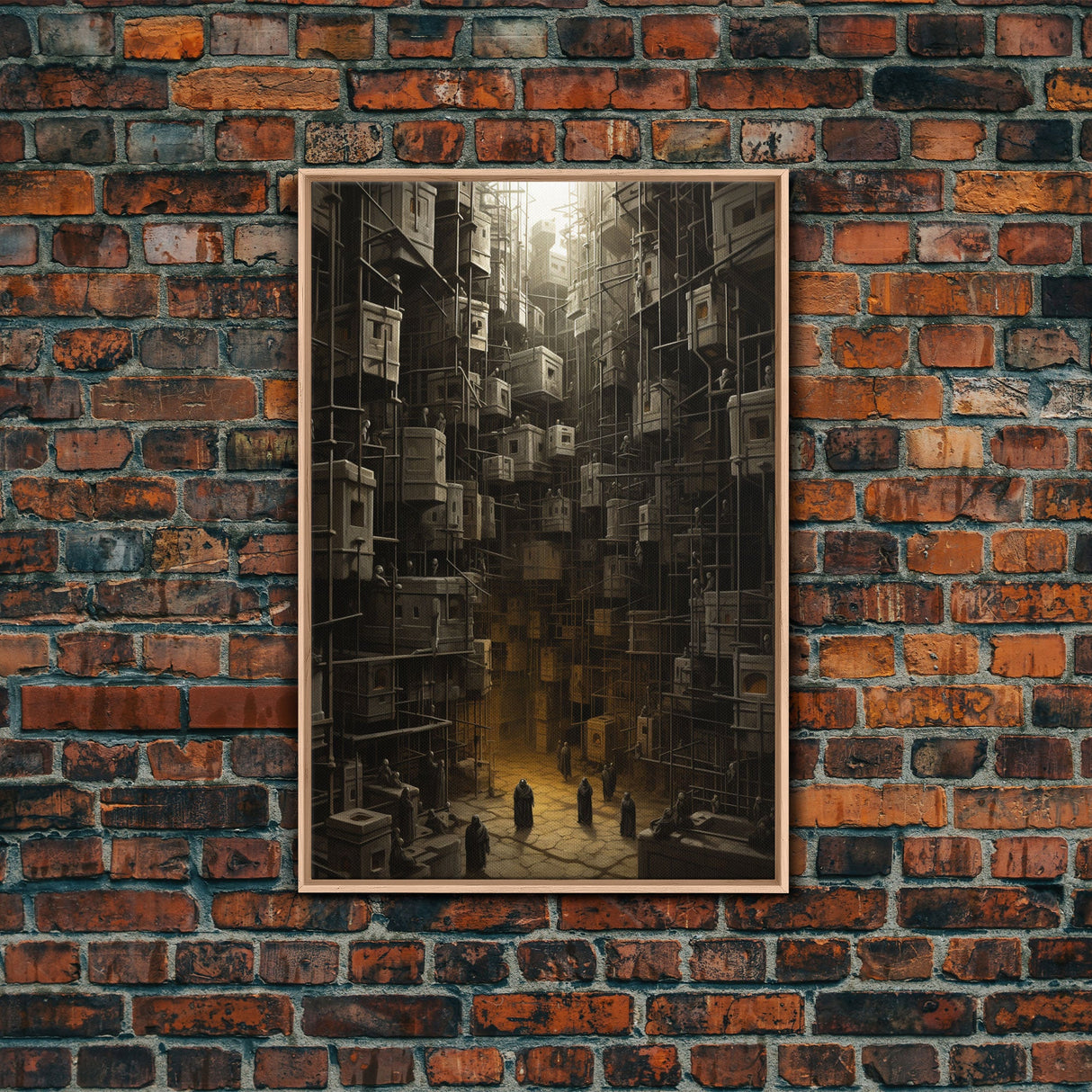 Creepy Wall Decor, Dark Art Print, Canvas Print, Wall Hanging, Portrait Art, Spooky Room Decor, Dark Fantasy Art, Fantasy Artwork, RV Decor