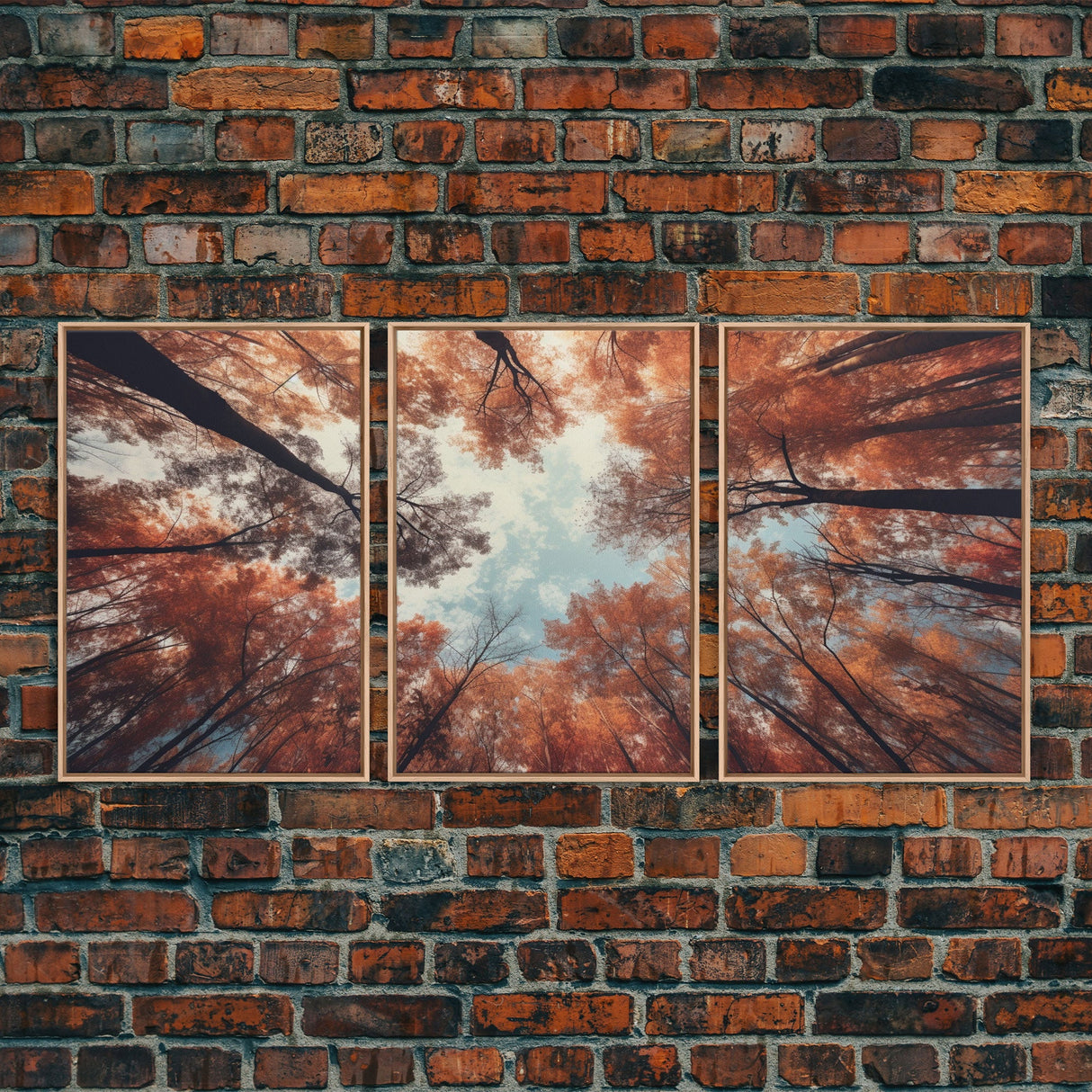 Trees Wall Art, Fall Art Print, Nature Print, Canvas Print, Wall Art, 3 Piece Wall Art, Farmhouse Wall Decor, Living Room Art, Office Prints