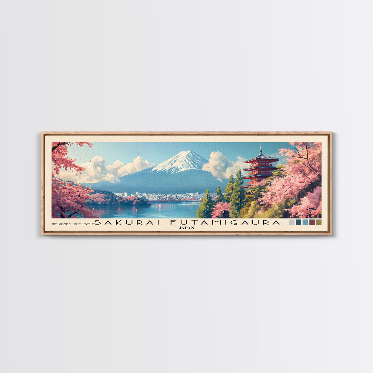 Sakurai Futamigaura, Japan Panoramic Print, Vacation Gift, Japan Wall Art, Vacation Wall Art, Vacatation Memories, Beach Decor, Beach Or Lakehouse Art