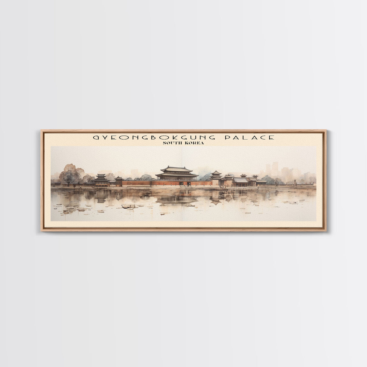 Gyeongbokgung Palace Travel Print Wall Art, Travel Poster Print, Retro Style COUNTRY Home Decor, Wall Hanging, Travel Gift Idea, Unique Metal Art
