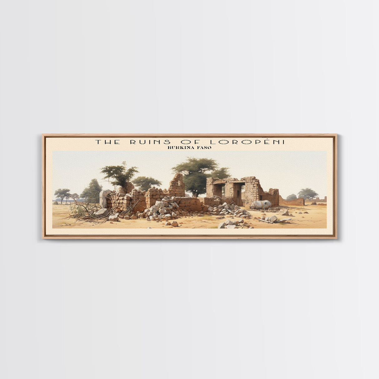 The Ruins of Loropéni Wall Art Travel Poster Print, Gift For Travel Lover, Vacation Gift, COUNTRY Wall Art, Home Decor, Original Art