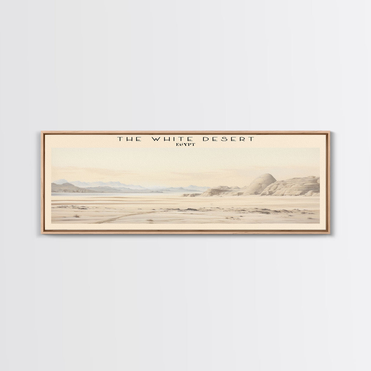 The White Desert Travel Print Wall Art, Travel Poster Print, Retro Style COUNTRY Home Decor, Wall Hanging, Travel Gift Idea, Unique Metal Art