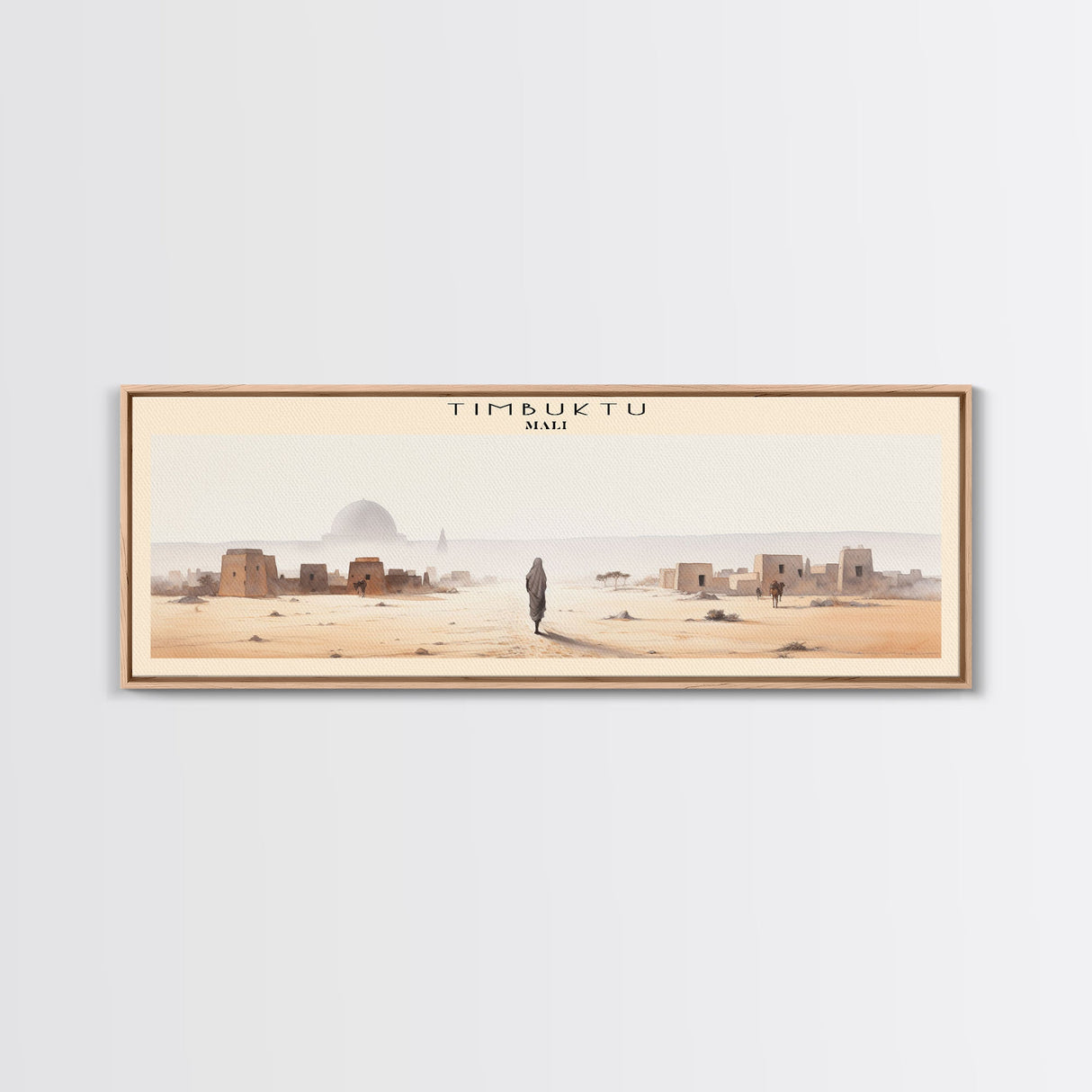 Timbuktu Framed Canvas Print Travel Poster | Wall Art | Home Decor | Gift For Travel Lover | Wall Hanging | Original Art