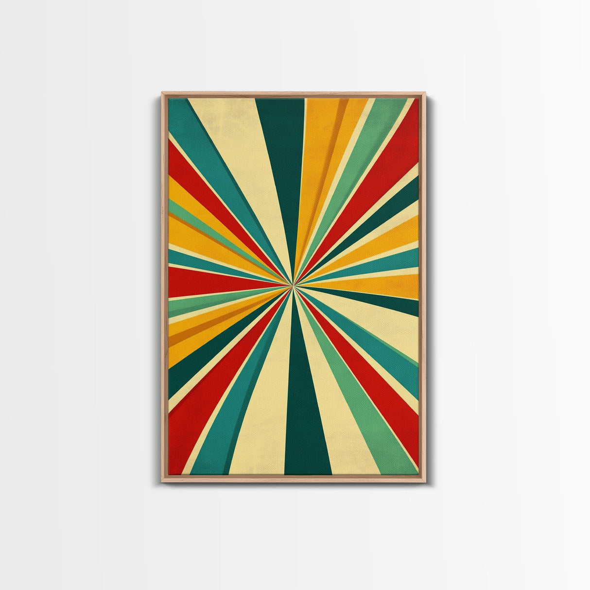 Space Travel Abstract Canvas Wall Art, Mid Century Modern Original Art Print, Large Oil Painting Print Oversized Framed Art