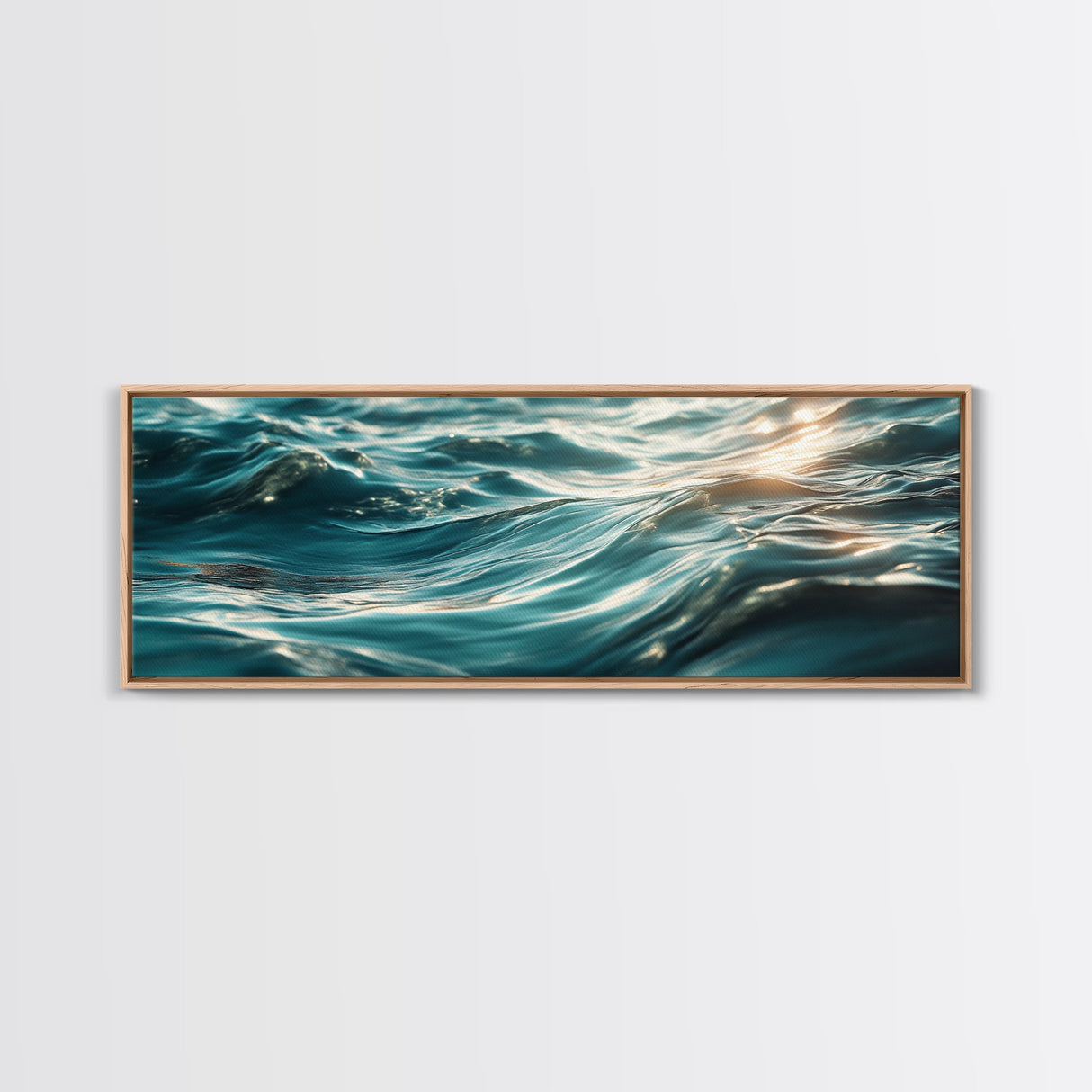 Ocean Wave Painting Deep Blue Water Photography Wall Art Serene Minimalist Coastal Artwork Relaxing Beach Decor