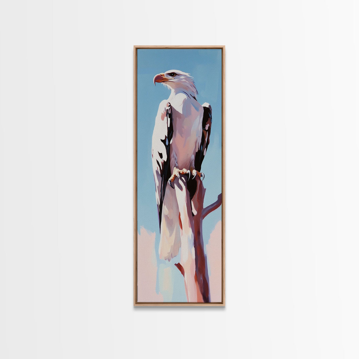 Bald Eagle, Majestic Bird, Wildlife Wall Art, Canvas Print, Nature Inspired Decor, Rustic Home Art, Minimalist Animal Paintin