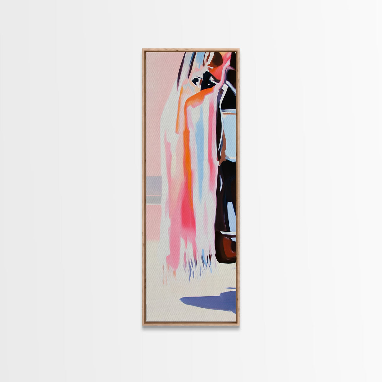 Vibrant Textures, Abstract Fashion Art, Bold Color Splashes, Modern Aesthetic, Trendy Wall Decor, Artistic Expression, Framed Canvas Print