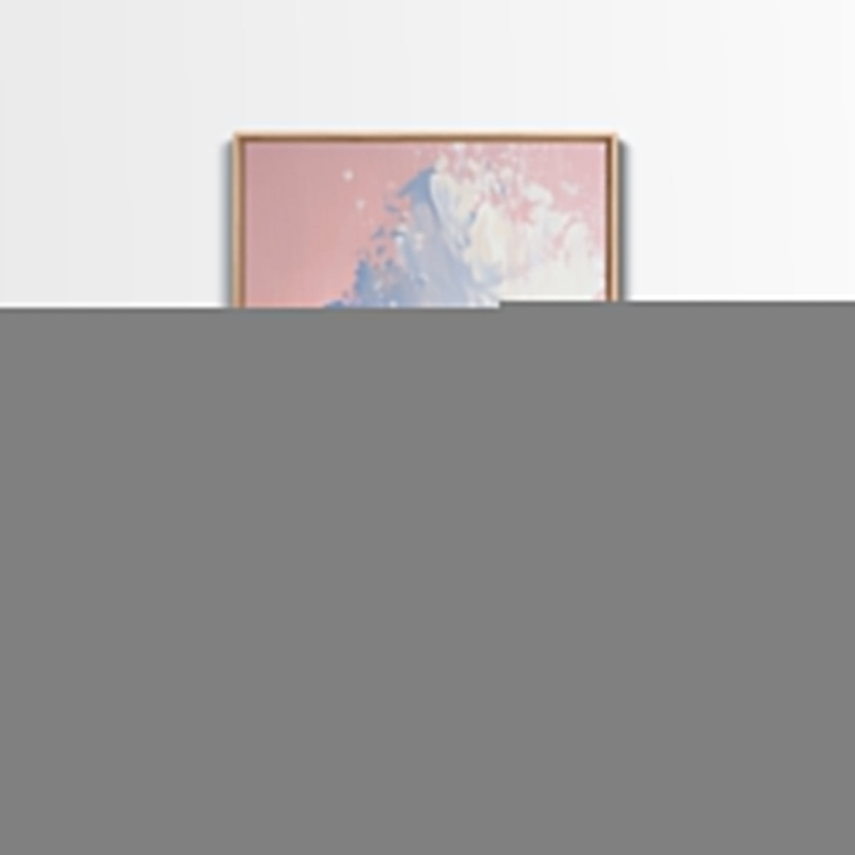 Surf Wave Art, Coastal Wall Decor, Abstract Ocean Painting, Large Modern Seascape, Framed Canvas Print, Nautical Themed Wall Art