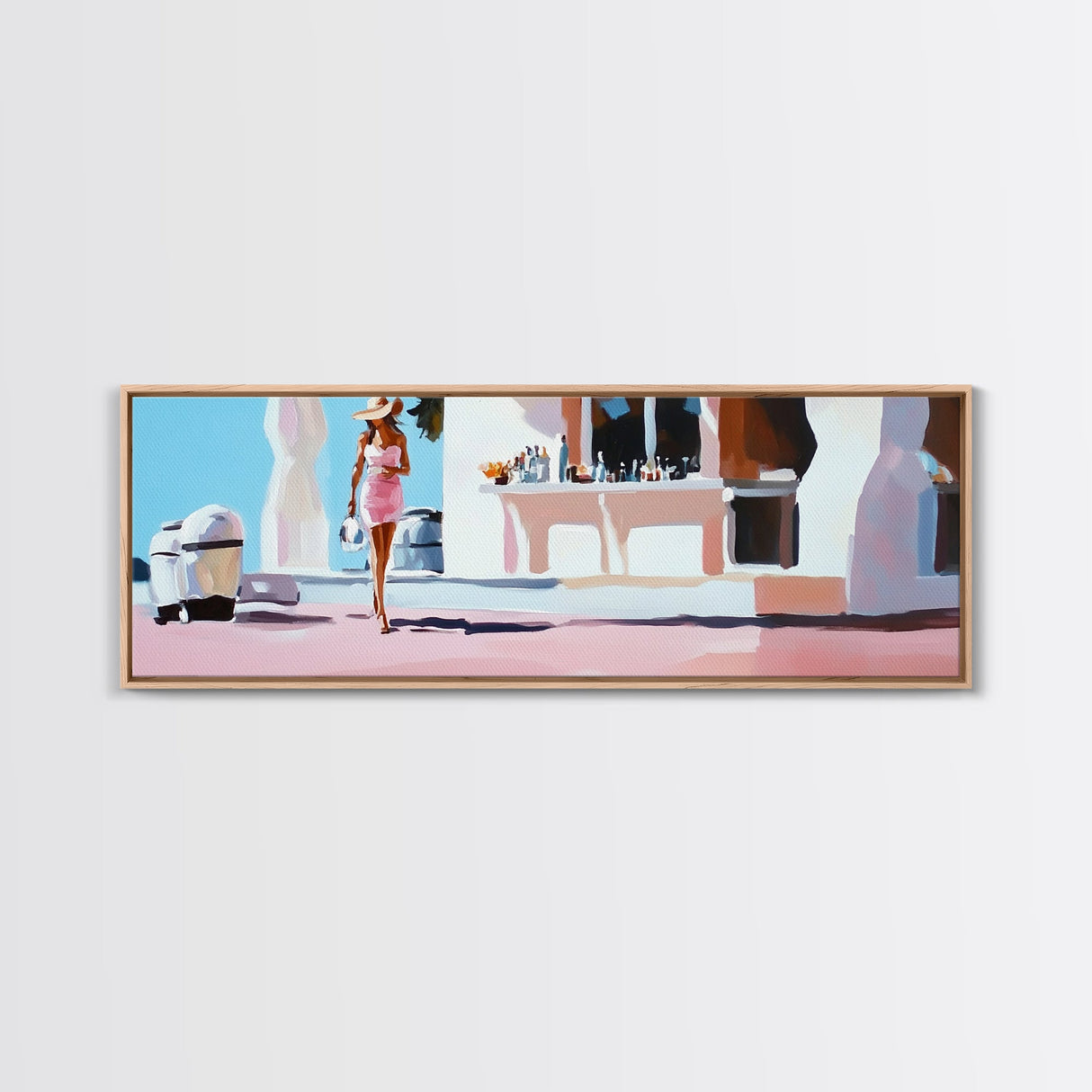 Elegant Woman, Luxury Fashion, High-End Lifestyle, Sophisticated Style, Framed Canvas Print, Glamorous Bedroom Wall Art