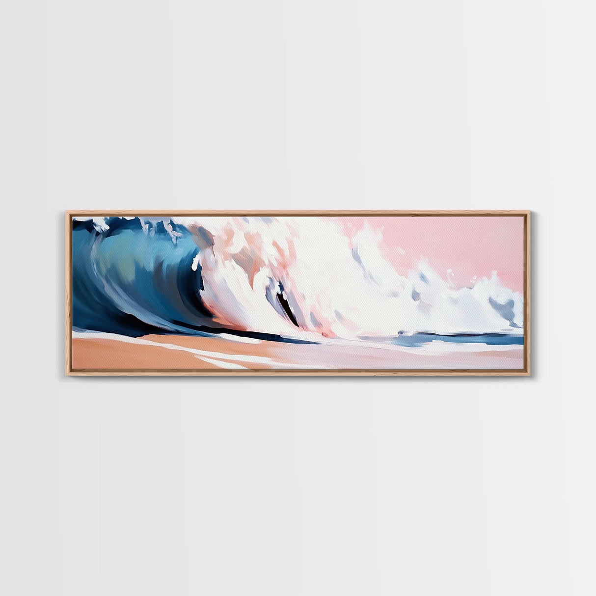 Ocean Wave, Coastal Beauty, Serene Seascape, Canvas Print, Beach House Wall Art, Nautical Theme, Living Room Decor, Modern Art Style