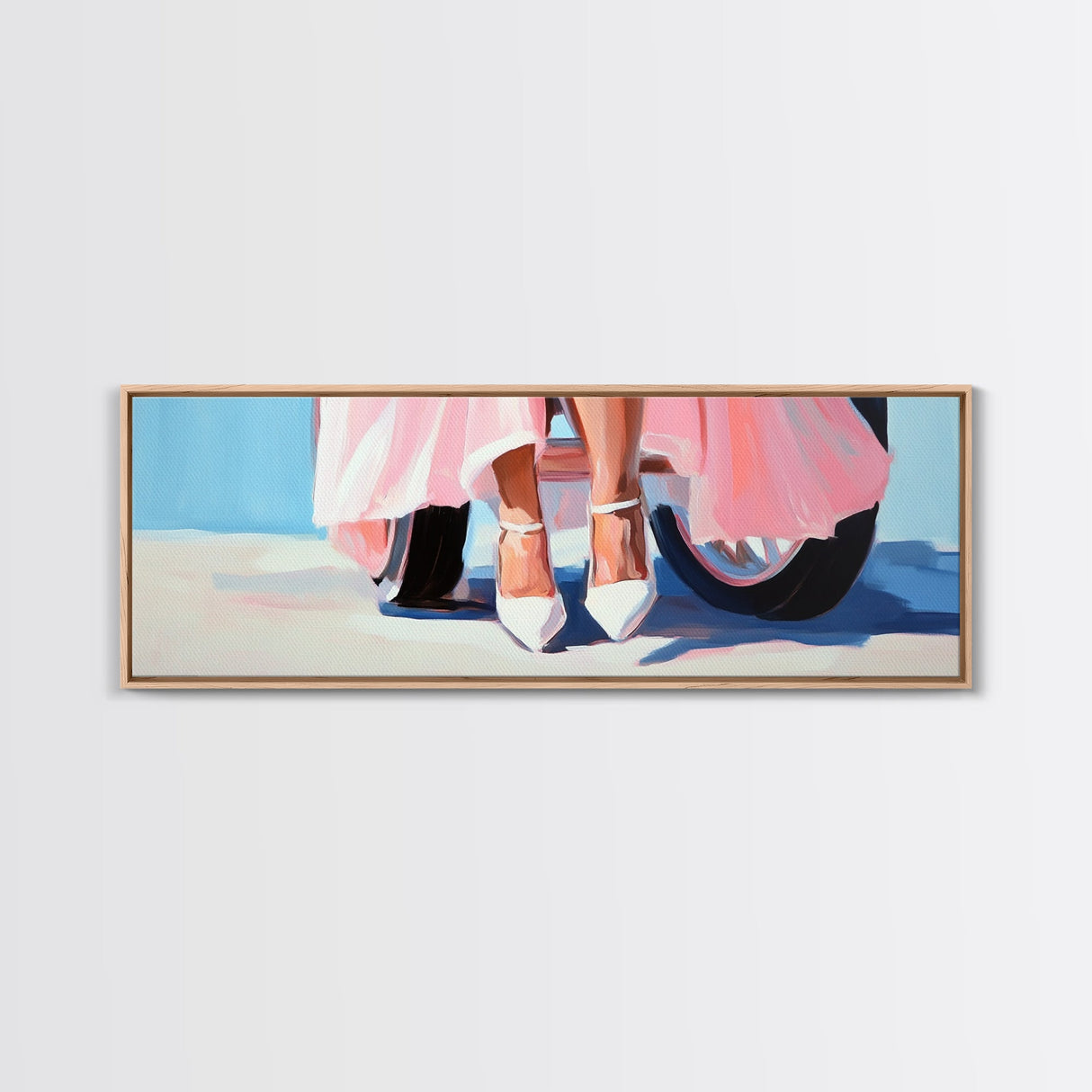 High Heels, Pink Dress, Feminine Aesthetic, Fashion Wall Art, Chic Home Decor, Canvas Print, Dressing Room Decor, Modern Style