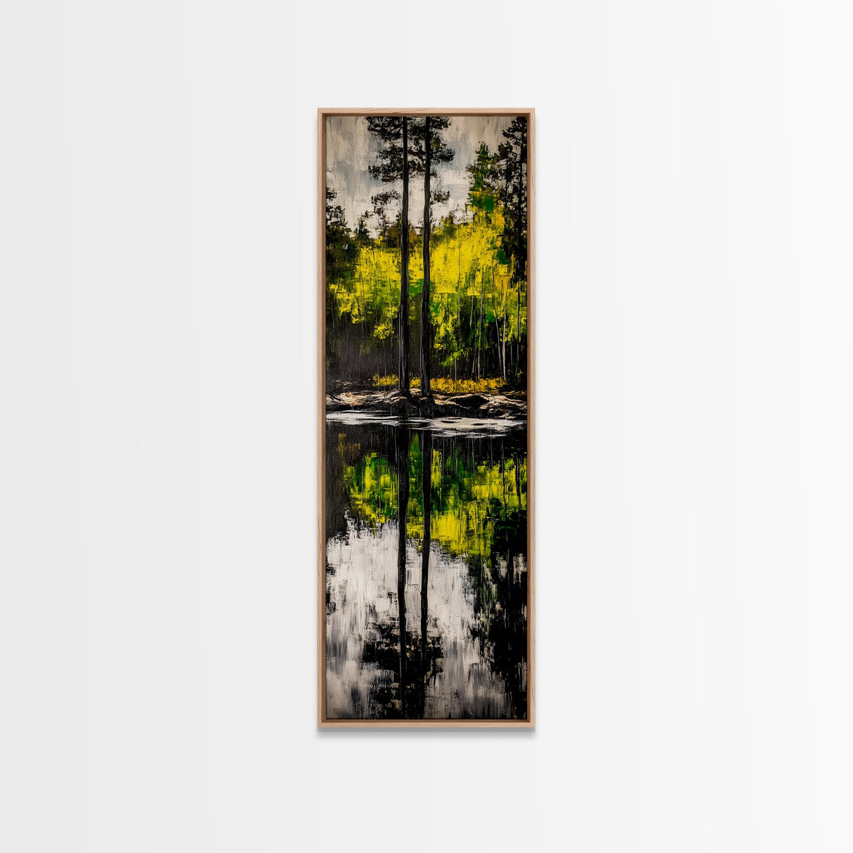 Reflection, Forest, Landscape, Canvas Print, Nature Wall Art, Tranquil Scene, Greenery Art, Serene Home Decor, Zen Office Artwork