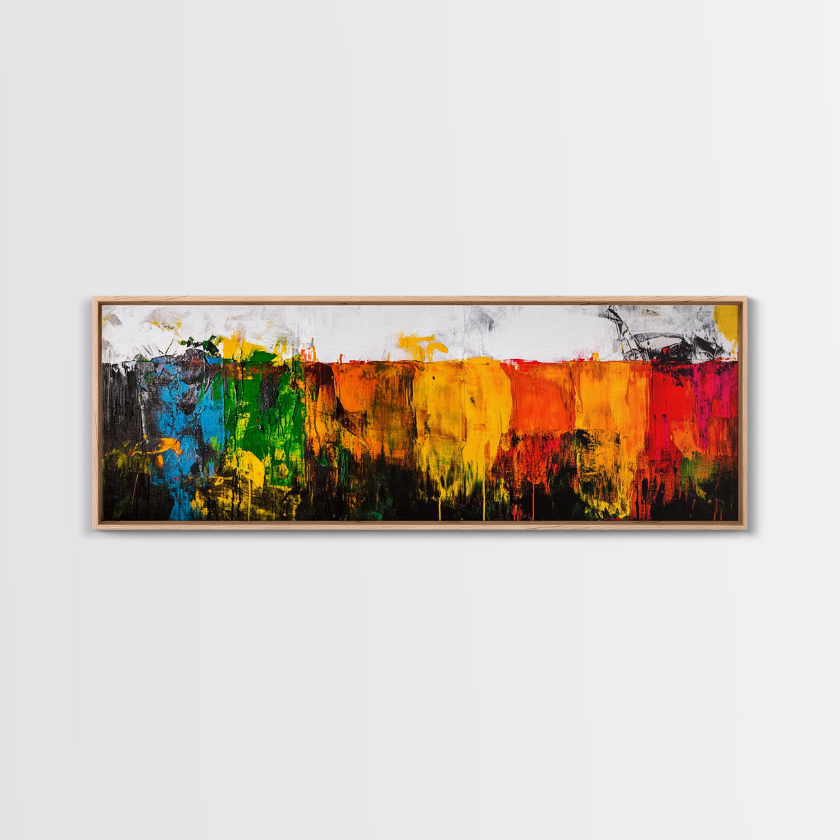 Vibrant Abstract, Colorful Texture, Bold Art, Framed Canvas Print, Boho Wall Art, Modern Home Decor, Statement Painting, Office Art