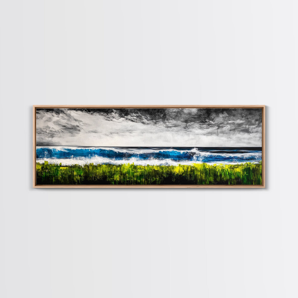 Stormy Pier, Coastal Wall Art, Moody Ocean Print, Beach House Decor, Nautical Themed Home, Black and White Seascape, Canvas Print