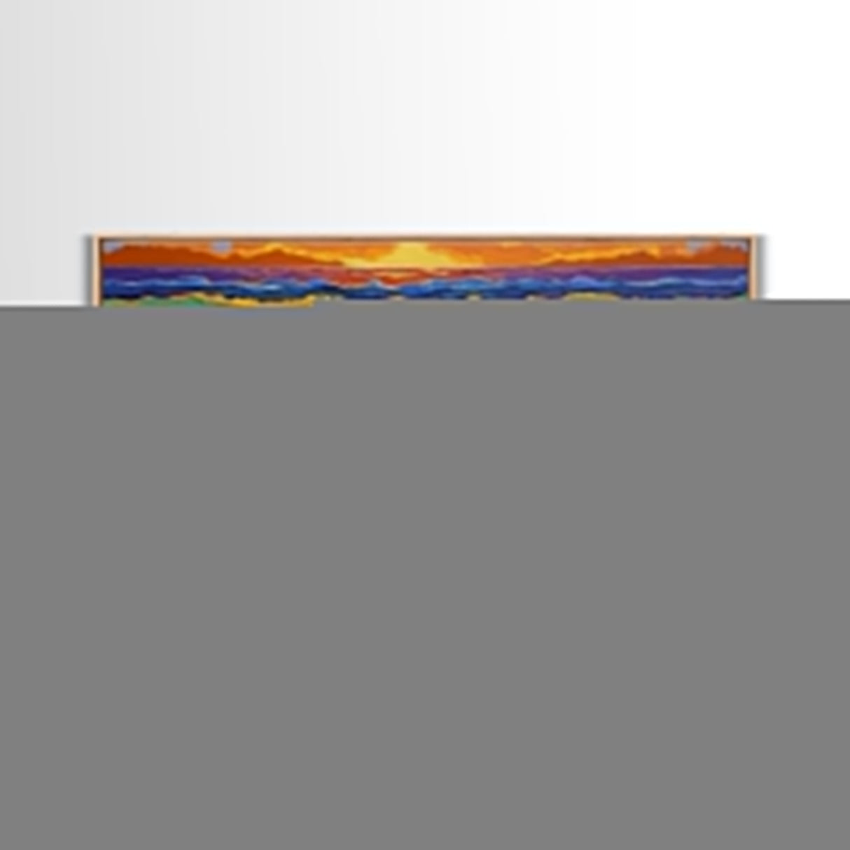 Sunset Ocean, Solitude, Framed Canvas Print, Peaceful Beach Sunset Art, Serene Mindfulness Coastal Decor, Zen Living Room Artwork