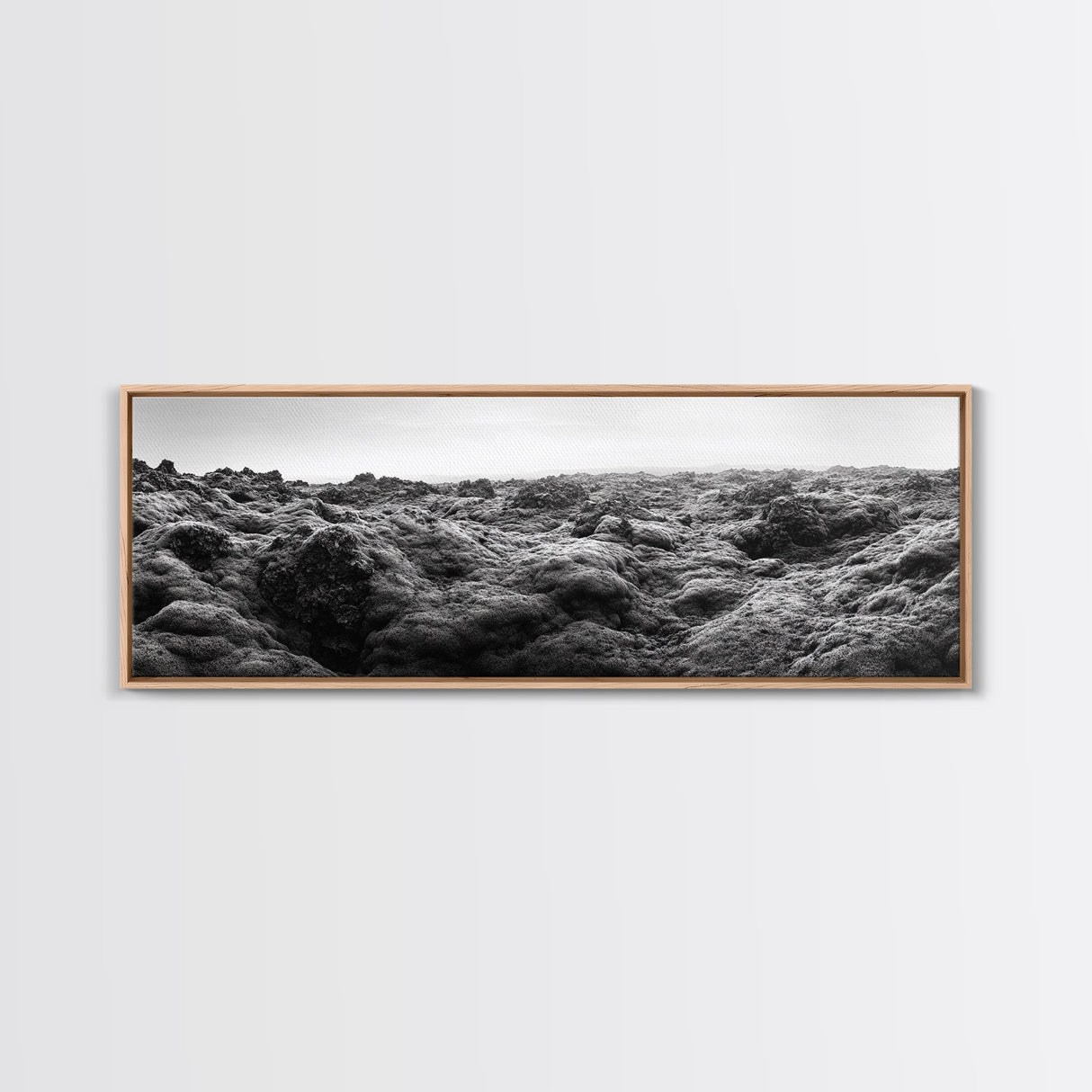 Volcanic Moss, Rugged Terrain, Icelandic Landscape, Wild Nature Scene, Canvas Print, Earthy Tones, Entryway Wall Art, Minimalist Adventure Art