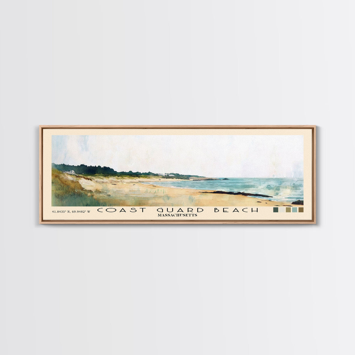 Coast Guard Beach, Massachusetts Watercolor Beach Print, Vacation Gift, Massachusetts Wall Art, Beach Painting, Beach Decor, Beach Painting