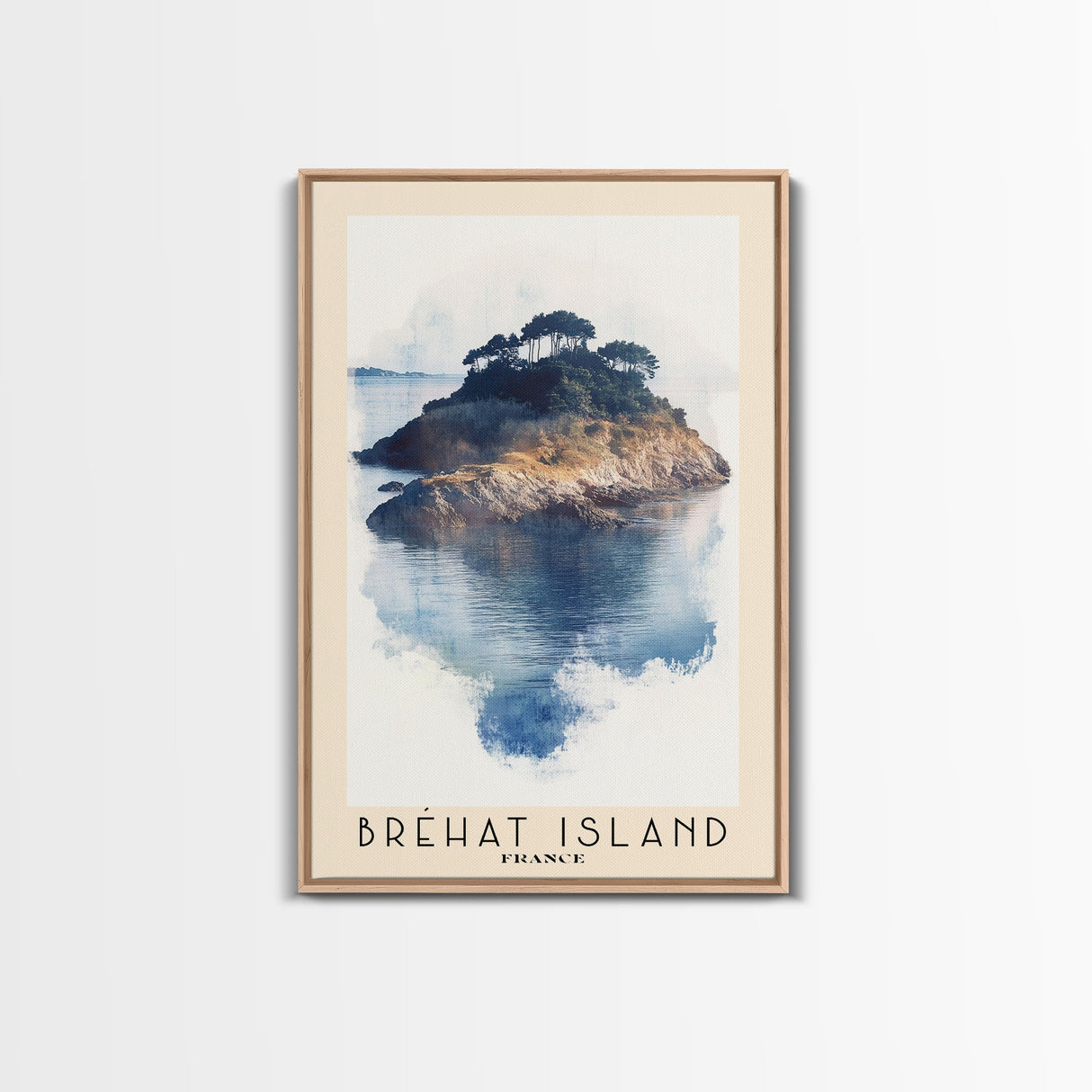 Bréhat Island, France Watercolor Beach Print, Vacation Gift, France Wall Art, Beach Painting, Beach Decor, Beach Painting