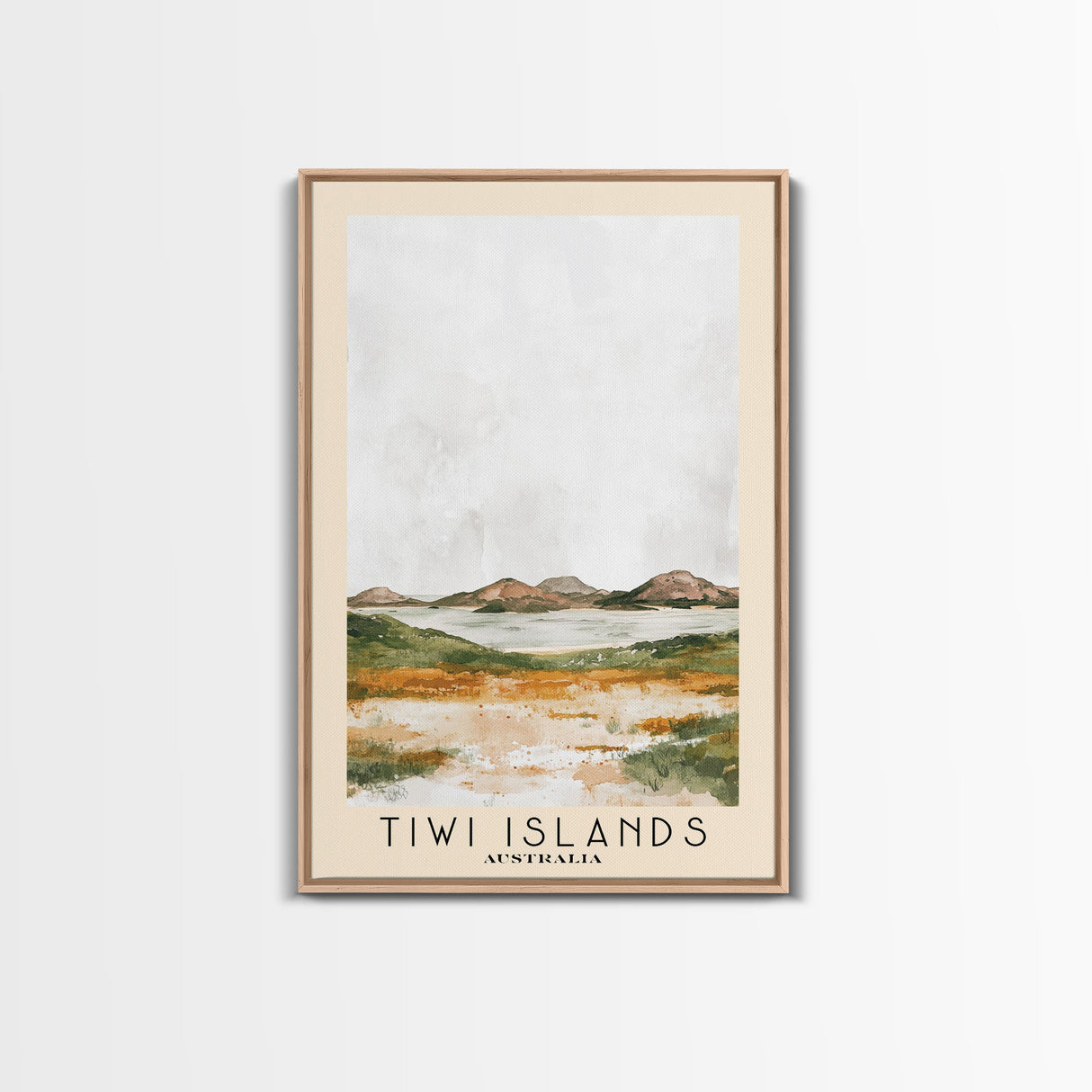 Tiwi Islands, Australia Watercolor Beach Print, Vacation Gift, Australia Wall Art, Beach Painting, Beach Decor, Beach Painting