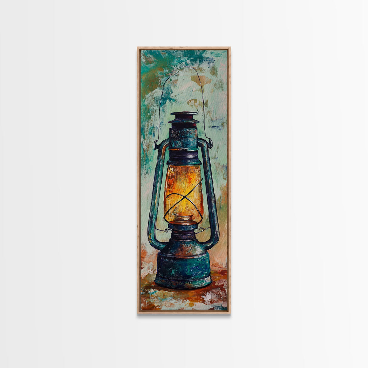 Lantern Glow Canvas Print rustic decor moody art farmhouse art wabi sabi art guest room art gift idea him gift idea her