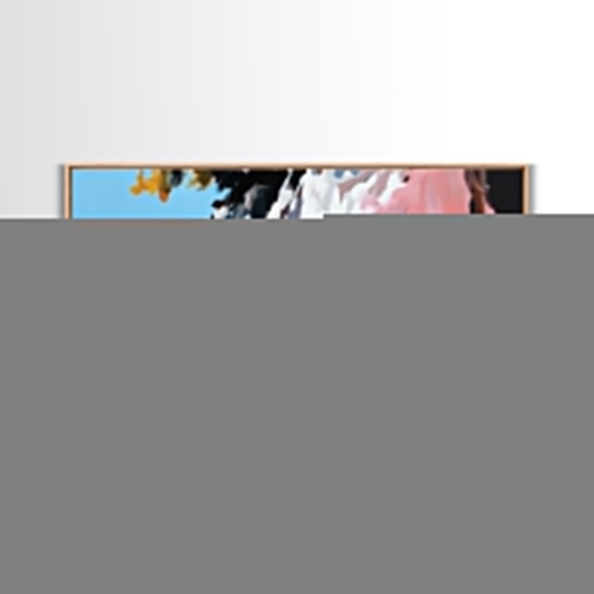 Coastal Landscape Art, Nautical Painting, Beach House Art, Panoramic Art, Seascape Painting, Canvas Print, Minimalist Art, Horizontal Wall Art