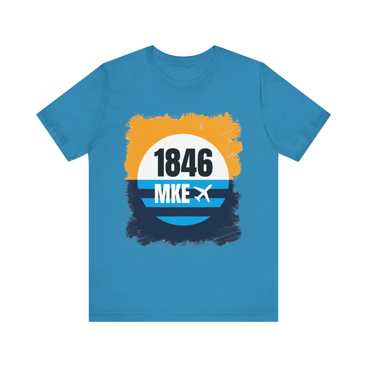 MKE - 1846 - Airport Travel Shirt - Milwaukee Peoples Flag