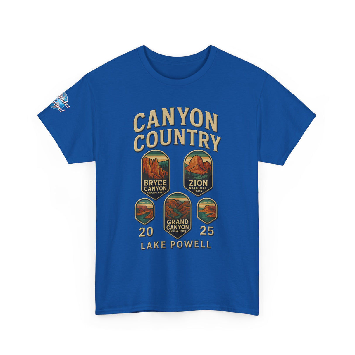 Custom Latitudes Travel - Canyon Country Tee, Adventure T-Shirt, National Park Shirt, Travel Souvenir Gift, Retro Tour Shirt, Hiking Apparel, Unisex Cotton Top