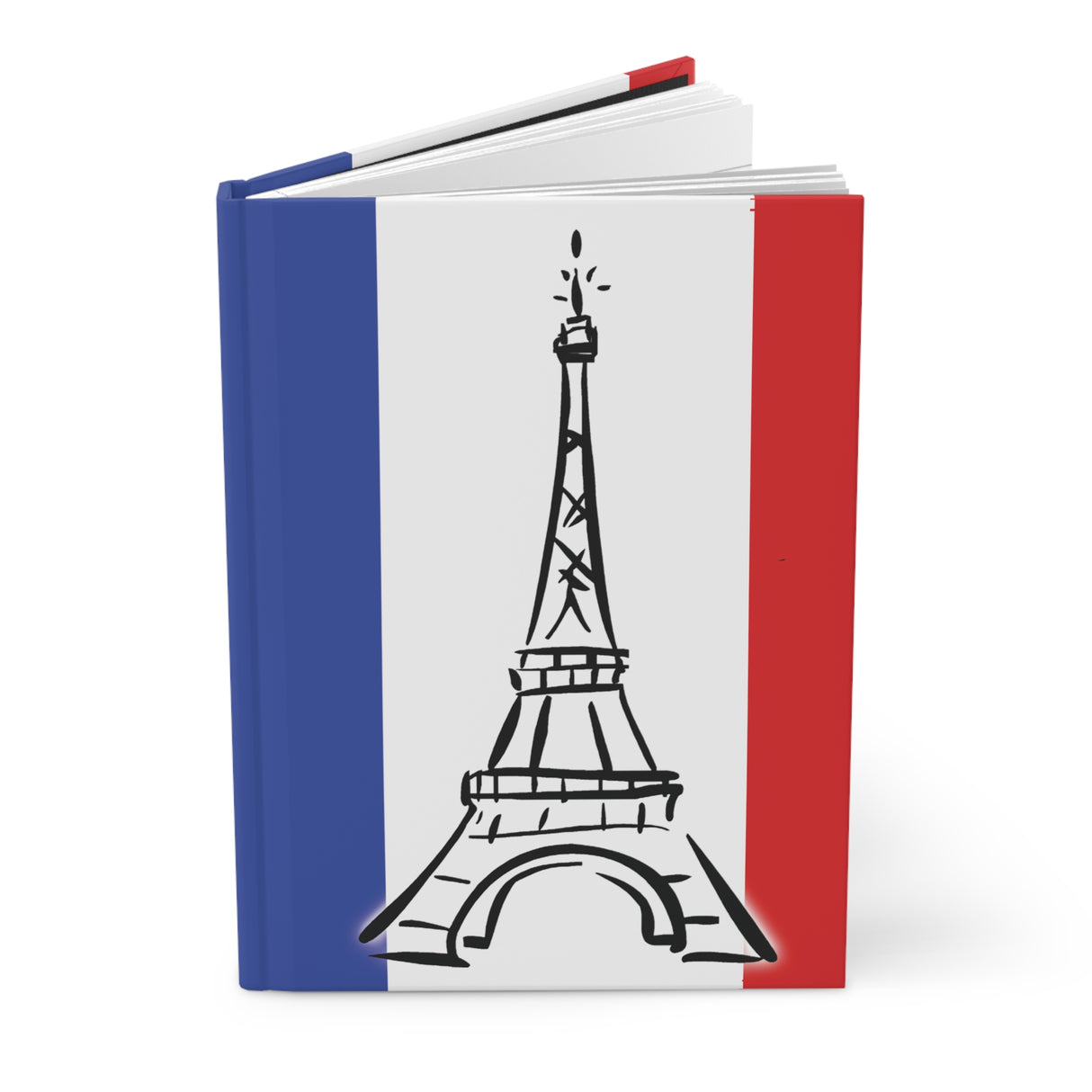 France Themed Hardcover Journal