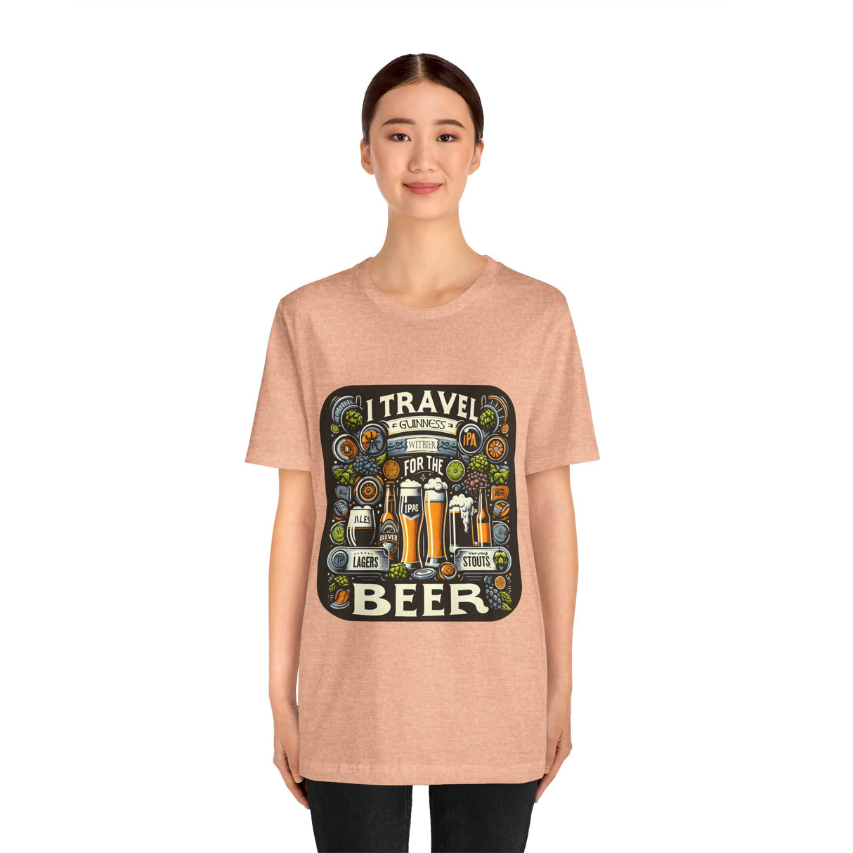 "I Travel for The Beer" full color T-shirt