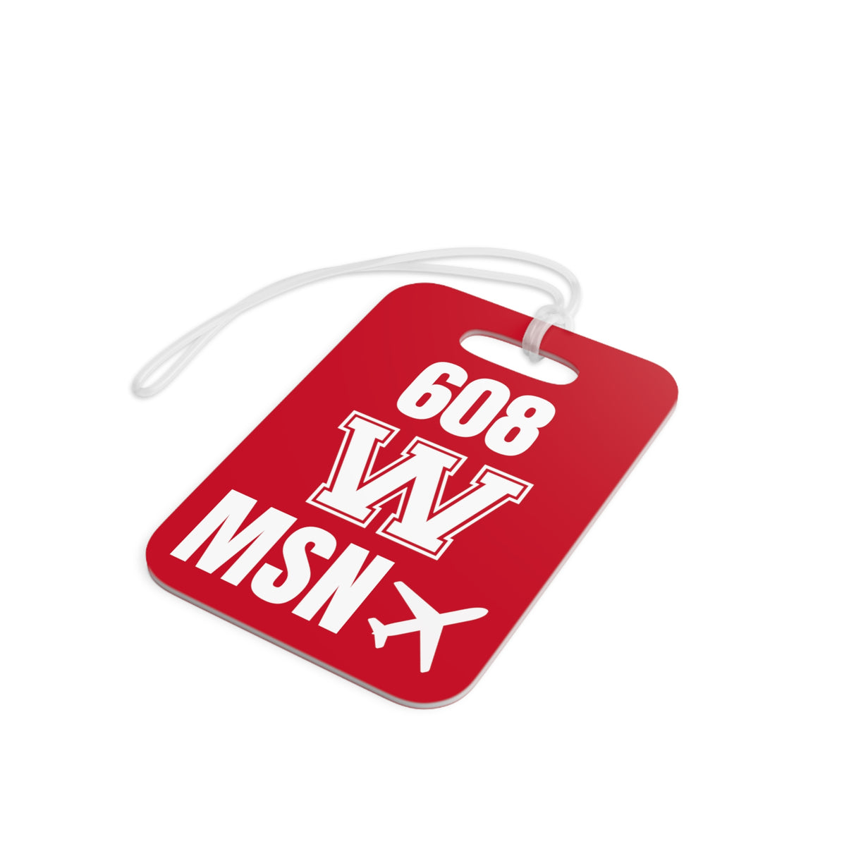 Madison Wisconsin, Area Code / Airport Tag for Bags and Luggage - 608 / MSN & College Wl