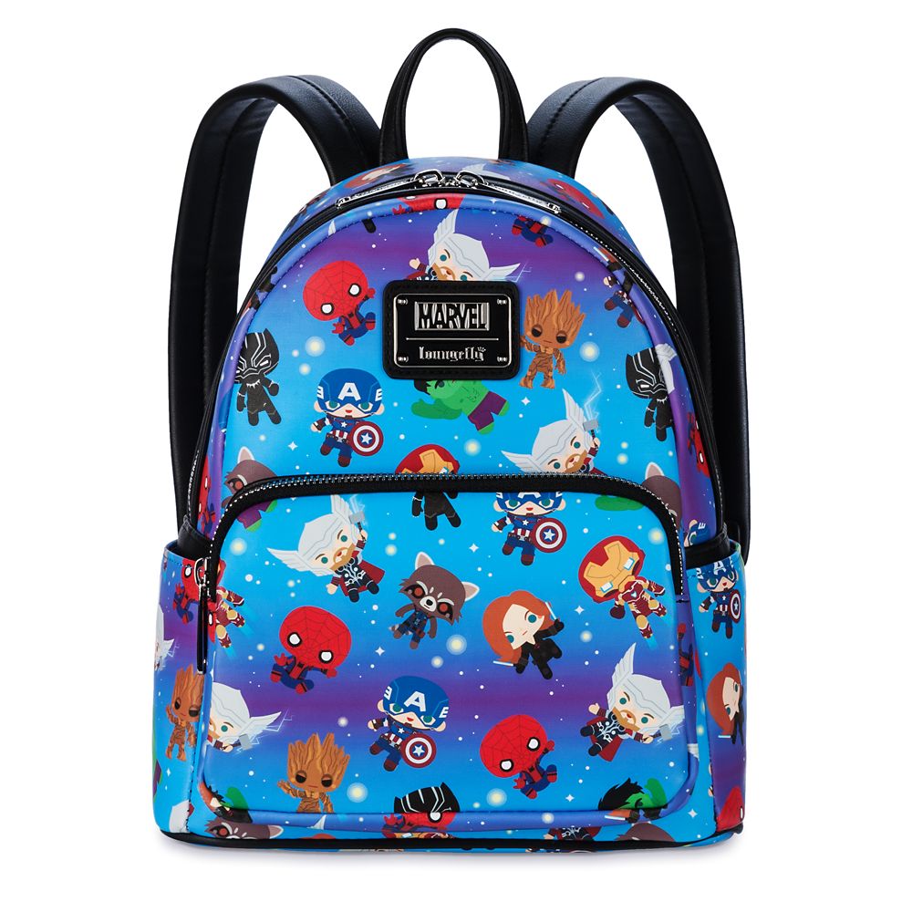 Disney Parks Marvel Avengers Mini Backpack Chibi Print by Loungefly