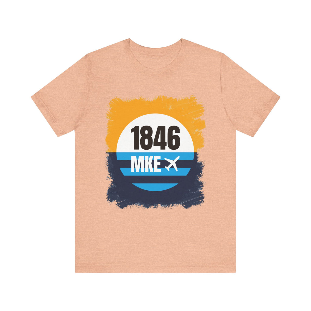 MKE - 1846 - Airport Travel Shirt - Milwaukee Peoples Flag