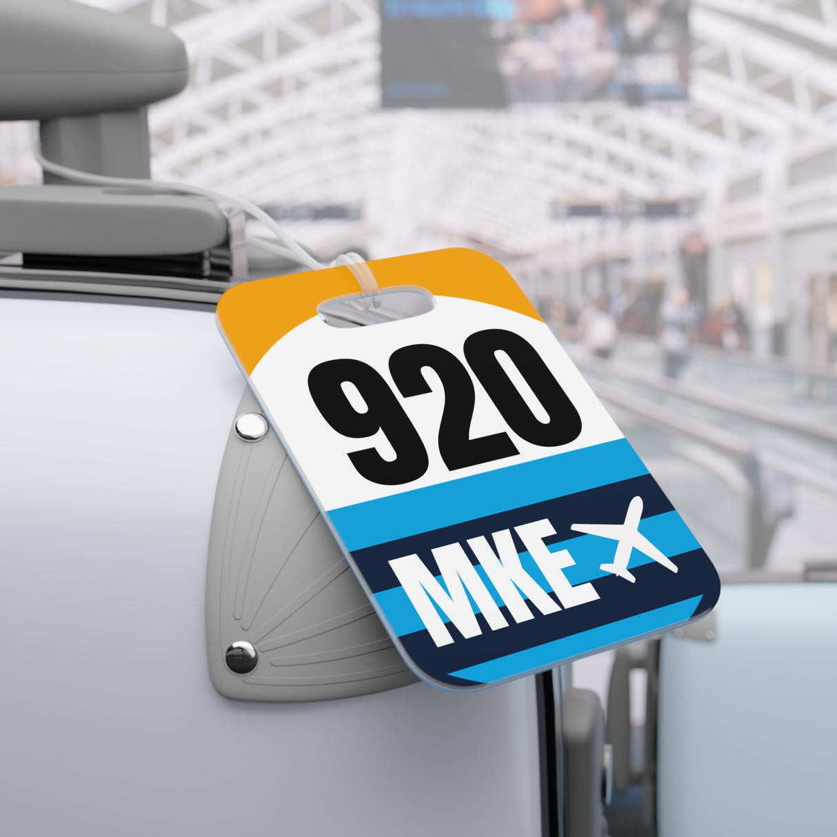 Milwaukee Wisconsin, Area Code / Airport Tag for Bags and Luggage - 920 / MKE