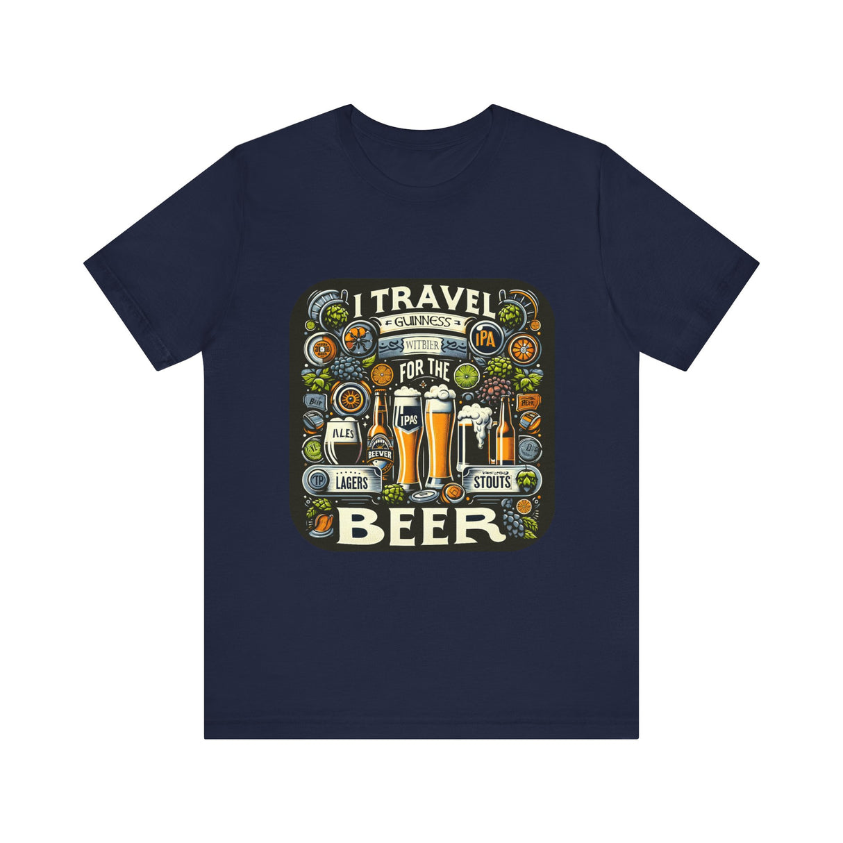 "I Travel for The Beer" full color T-shirt