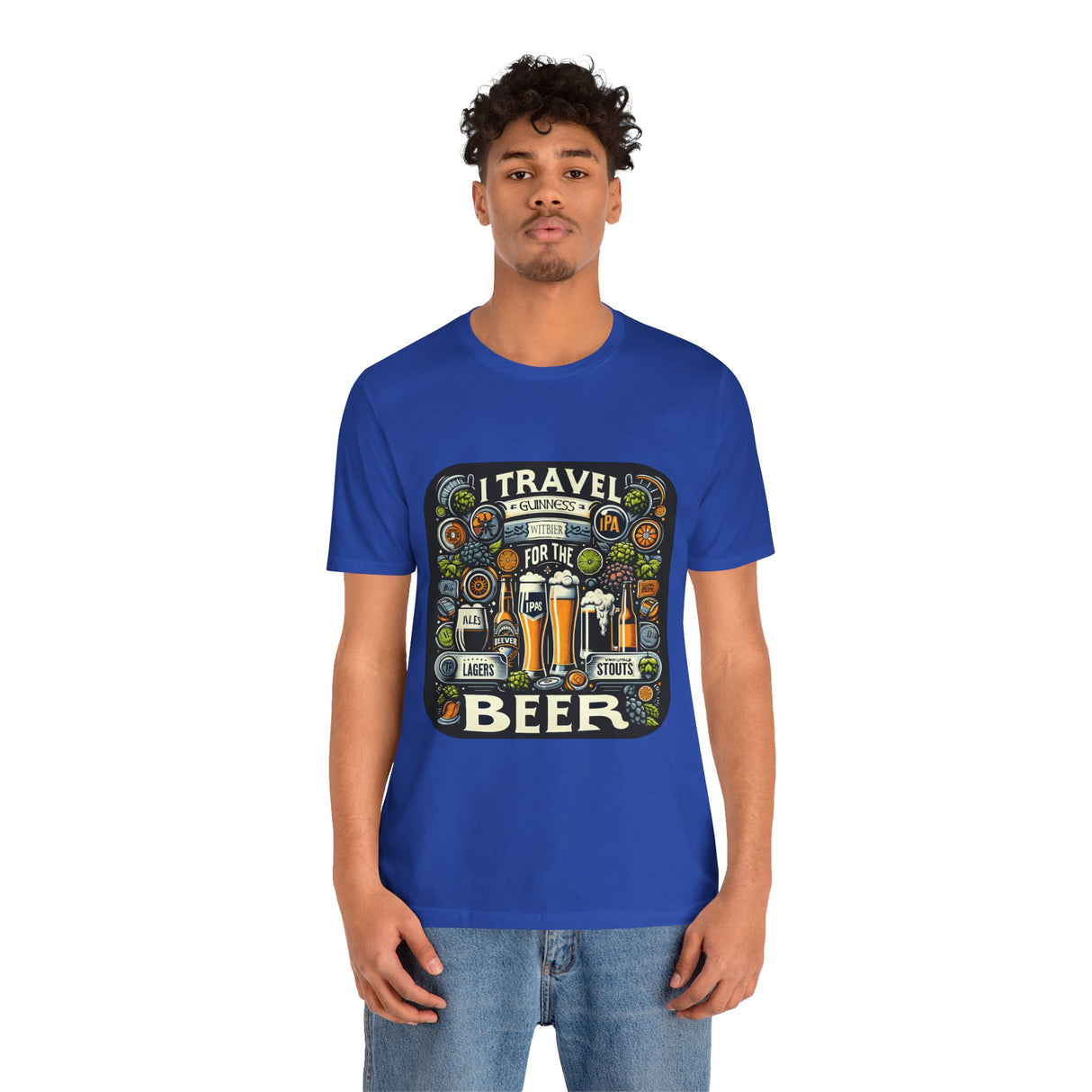 "I Travel for The Beer" full color T-shirt