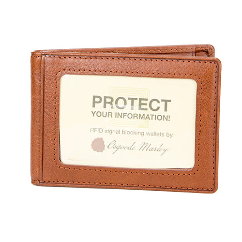 Leather RFID Blocking Inside Money Clip by Osgoode Marley