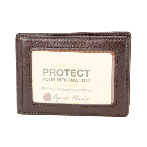 Leather RFID Blocking Inside Money Clip by Osgoode Marley