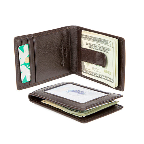 Leather RFID Blocking Inside Money Clip by Osgoode Marley