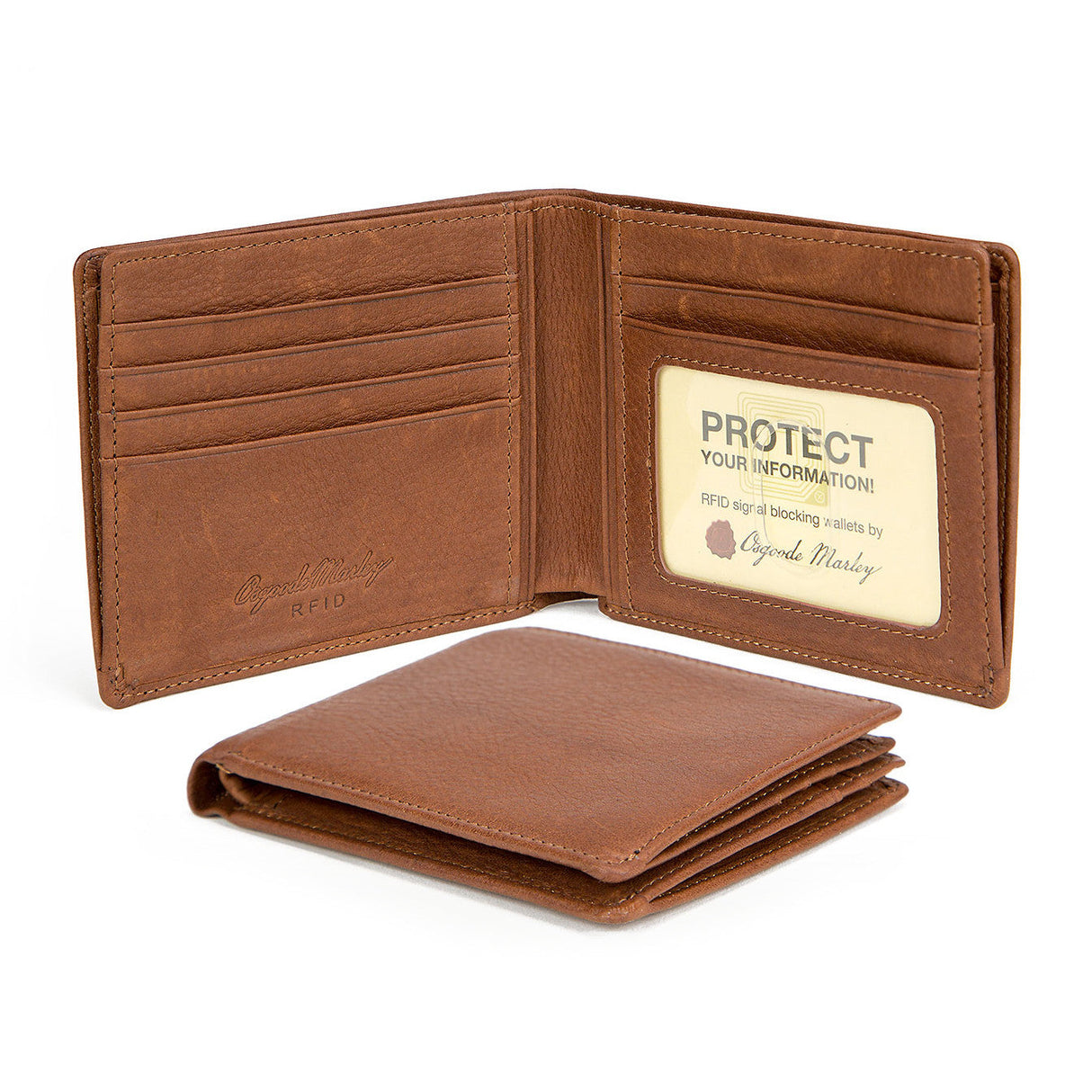Leather RFID Blocking 15 Card Pocket Bilfold by Osgoode Marley