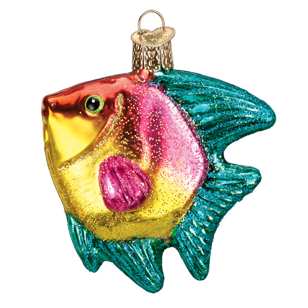 Pink/yellow Tropical Angelfish Ornament