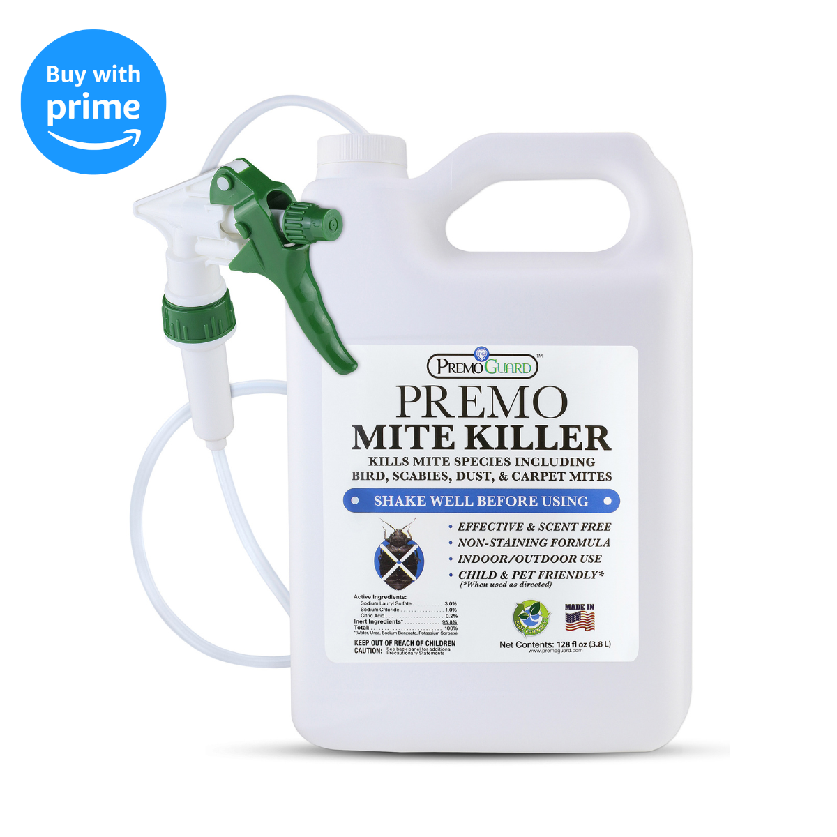 Mite Killer Spray - All Natural Non-Toxic - By Premo Guard