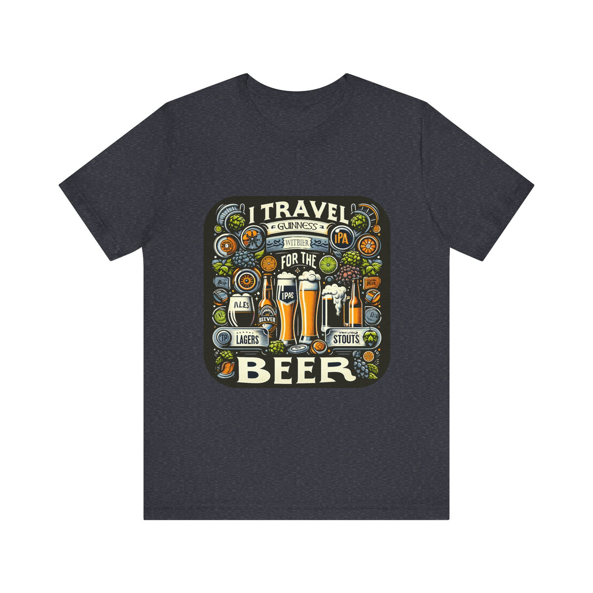 "I Travel for The Beer" full color T-shirt