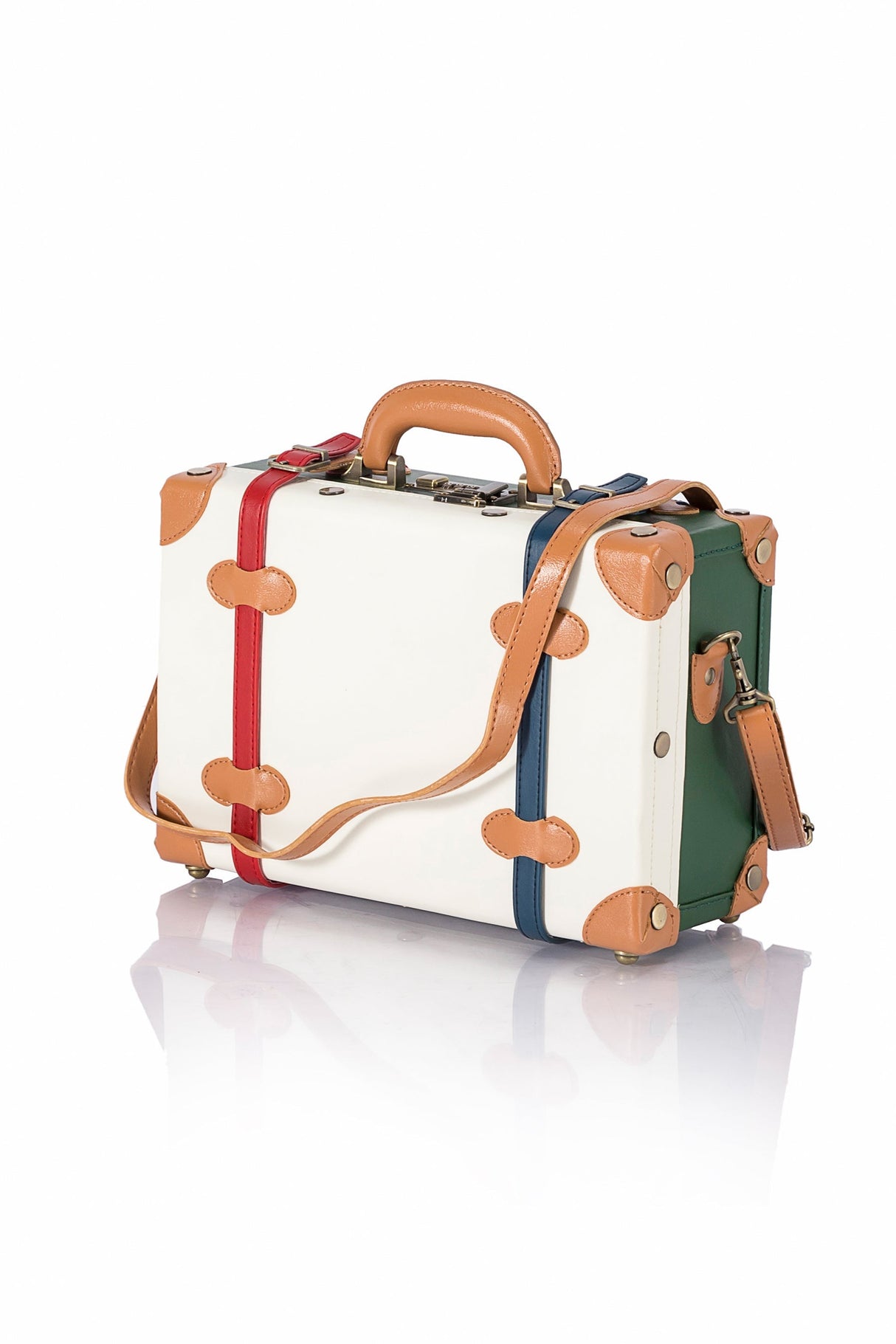 SarahFace 3 Pieces Luggage Sets - Green/Pearl's