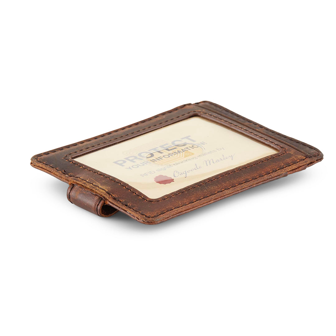 Leather Front Pocket Money Clip by Osgoode Marley